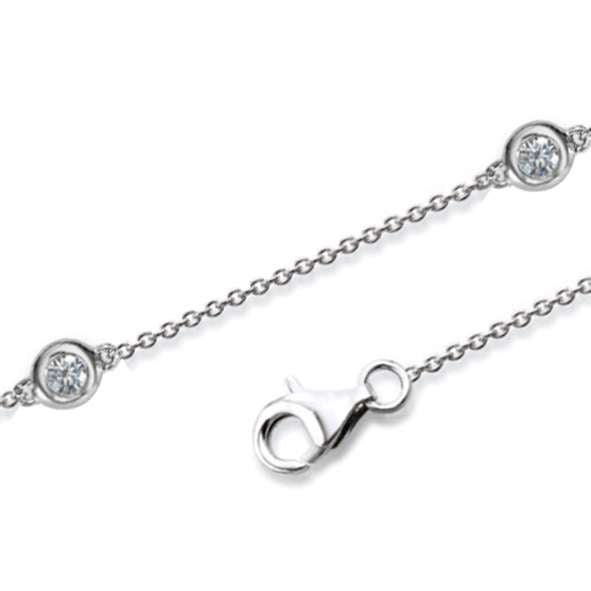Armband aus Silber 925 weiss mit Zirkonia - 6270.02697/1900