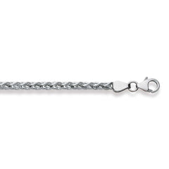 Armband Zopf Massiv Weissgold 19 cm 750 Weissgold - 1271.04604/1900