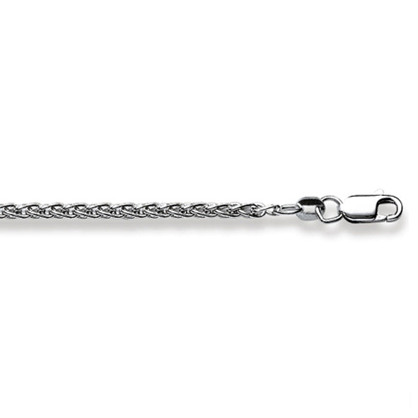 Armband Zopf Weissgold 19 cm 750 Weissgold - 1271.03995/1900