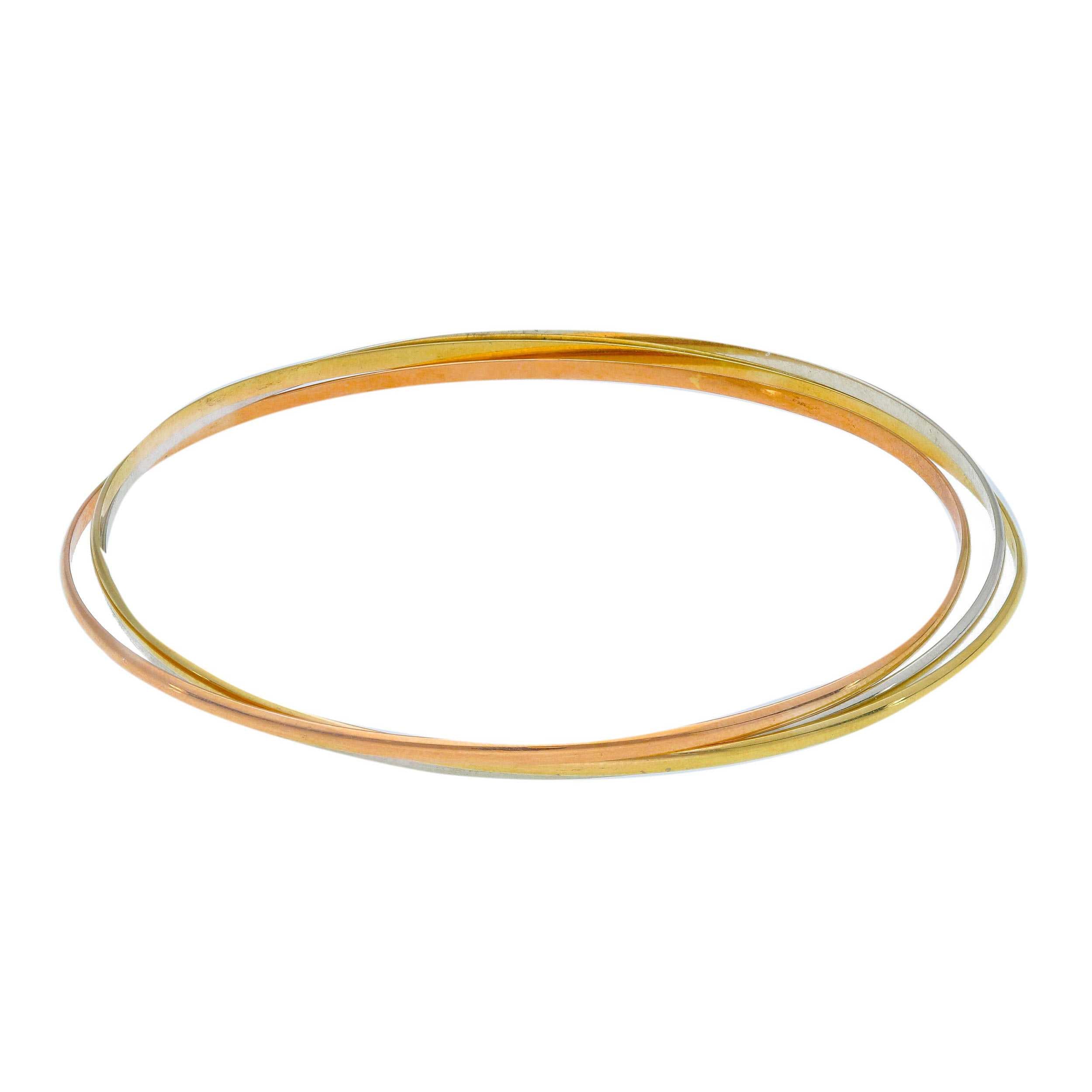 Armreif aus 18 Karat Tricolor-Gold im klassischen Design - 237625