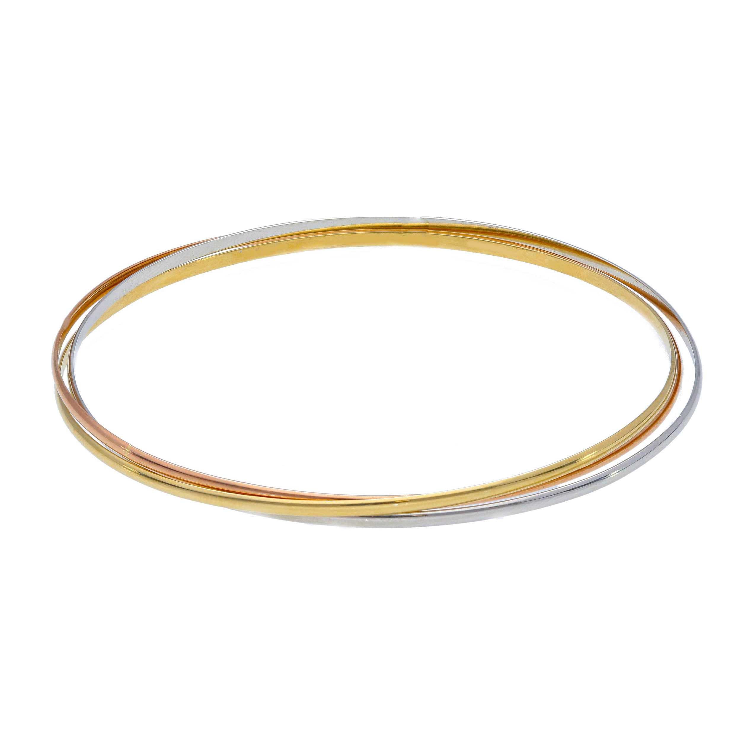 Armreif aus 18 Karat Tricolor-Gold im klassischen Design - 237628