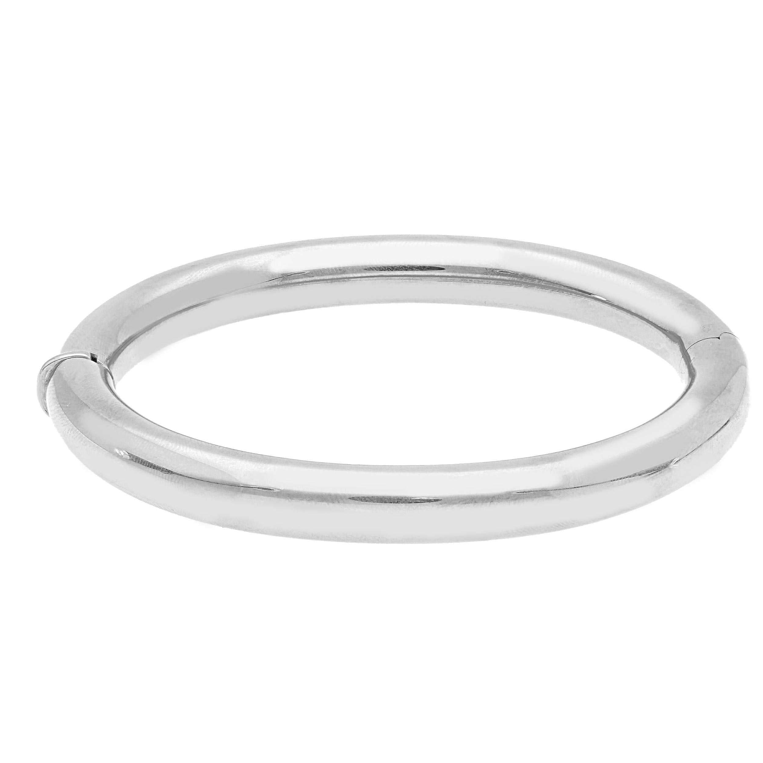 Armreif aus 18 Karat Weissgold mit runder Form 8 mm - 183583