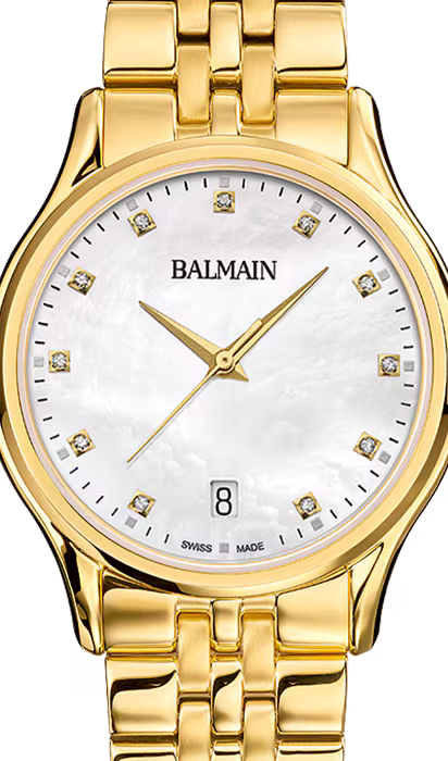 Balmain Beleganza Damenuhr - 32 mm, Zifferblatt mit 11 Diamanten - B8350.33.86