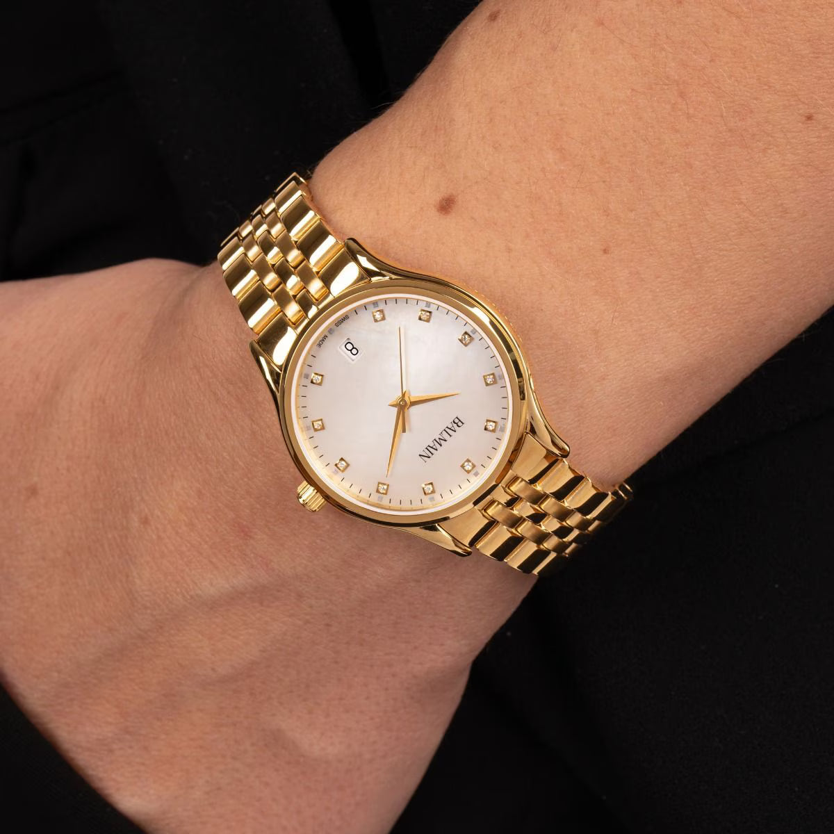 Balmain Beleganza Damenuhr - 32 mm, Zifferblatt mit 11 Diamanten - B8350.33.86