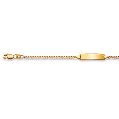 Baby Kinder ID-Armband in 18 Karat Gelbgold mit Gratis Gravur - 1173.01001/1402