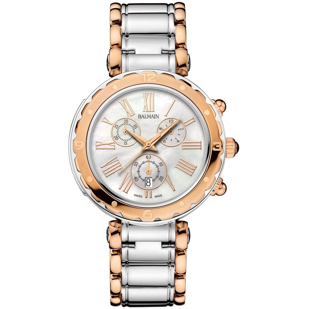 Balmain Balmainia Chrono Lady 38mm Perlmutt Bicolor – B5638.33.82