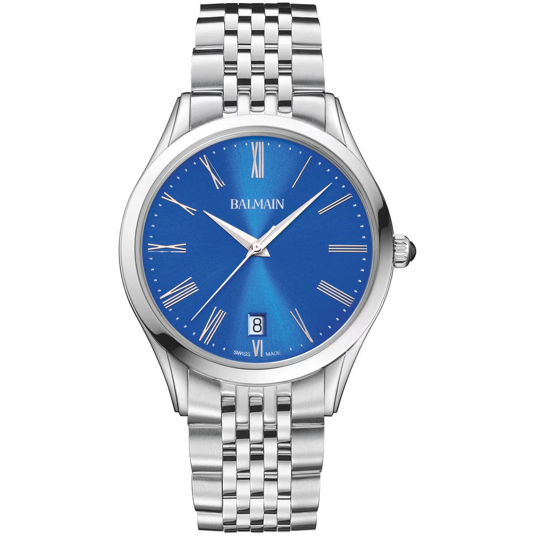 Balmain Classic R Gent 41 mm Herrenuhr Blau Silber - B4101.31.90