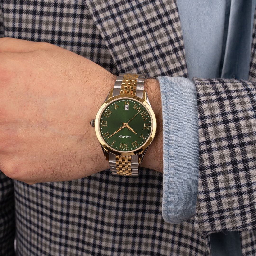 Balmain Classic R Gent 41 mm Herrenuhr Grün Bicolor - B4102.31.72