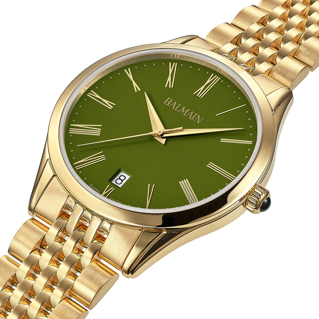 Balmain Classic R Gent 41mm Grün Gold – B4100.31.71