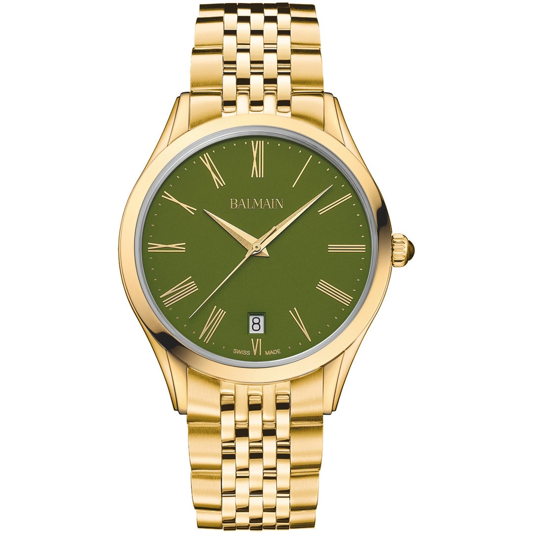 Balmain Classic R Gent 41mm Grün Gold – B4100.31.71