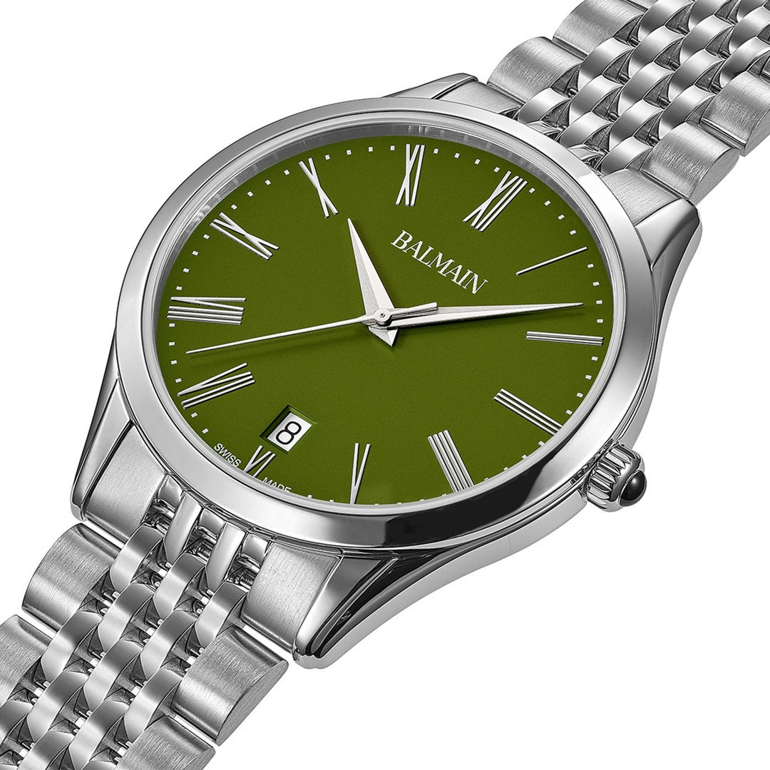 Balmain Classic R Gent 41mm Grün Silber – B4101.31.71