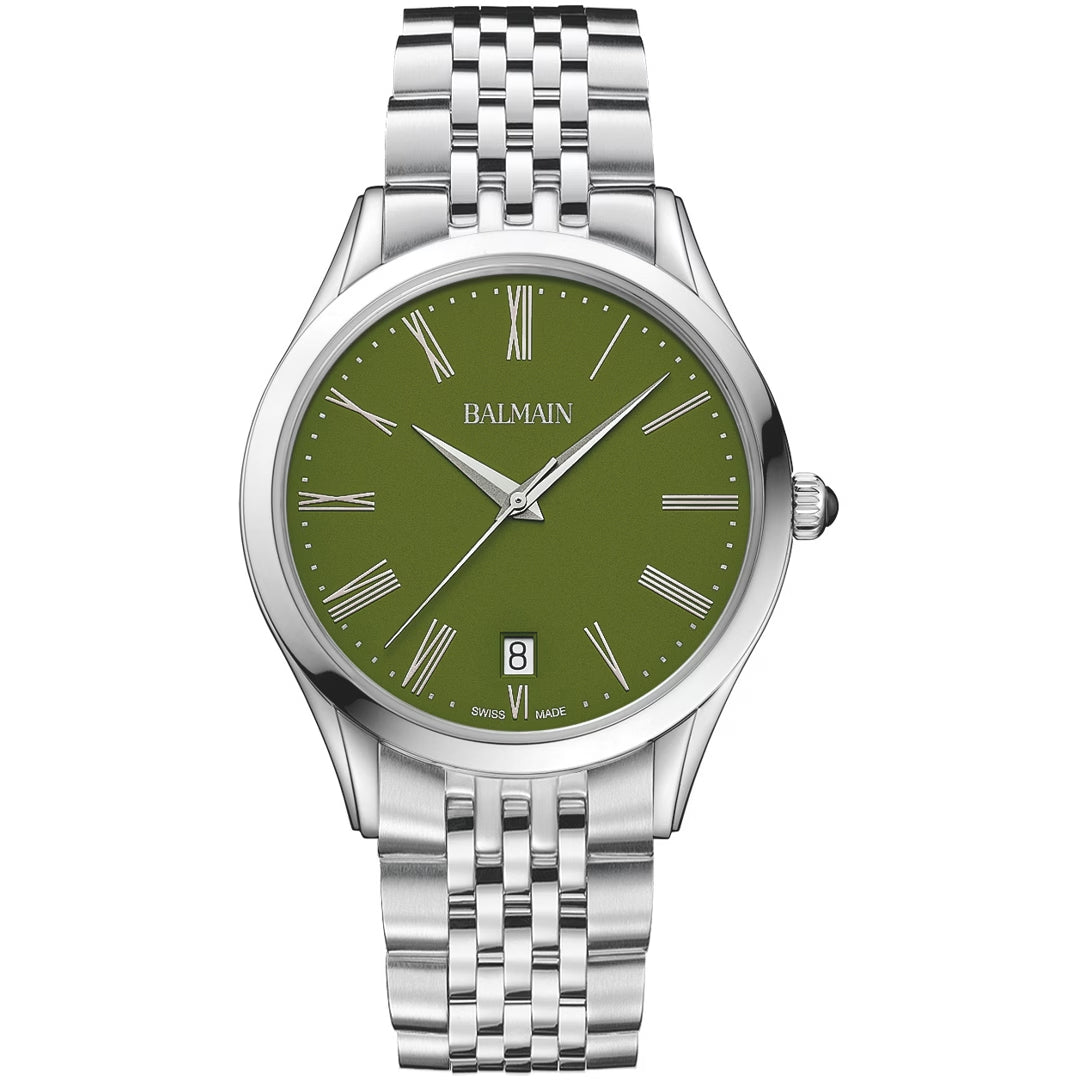 Balmain Classic R Gent 41mm Grün Silber – B4101.31.71