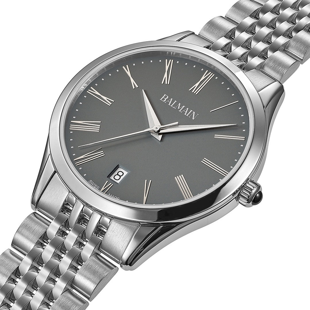 Balmain Classic R Gent 41mm Grau Silber – B4101.31.61