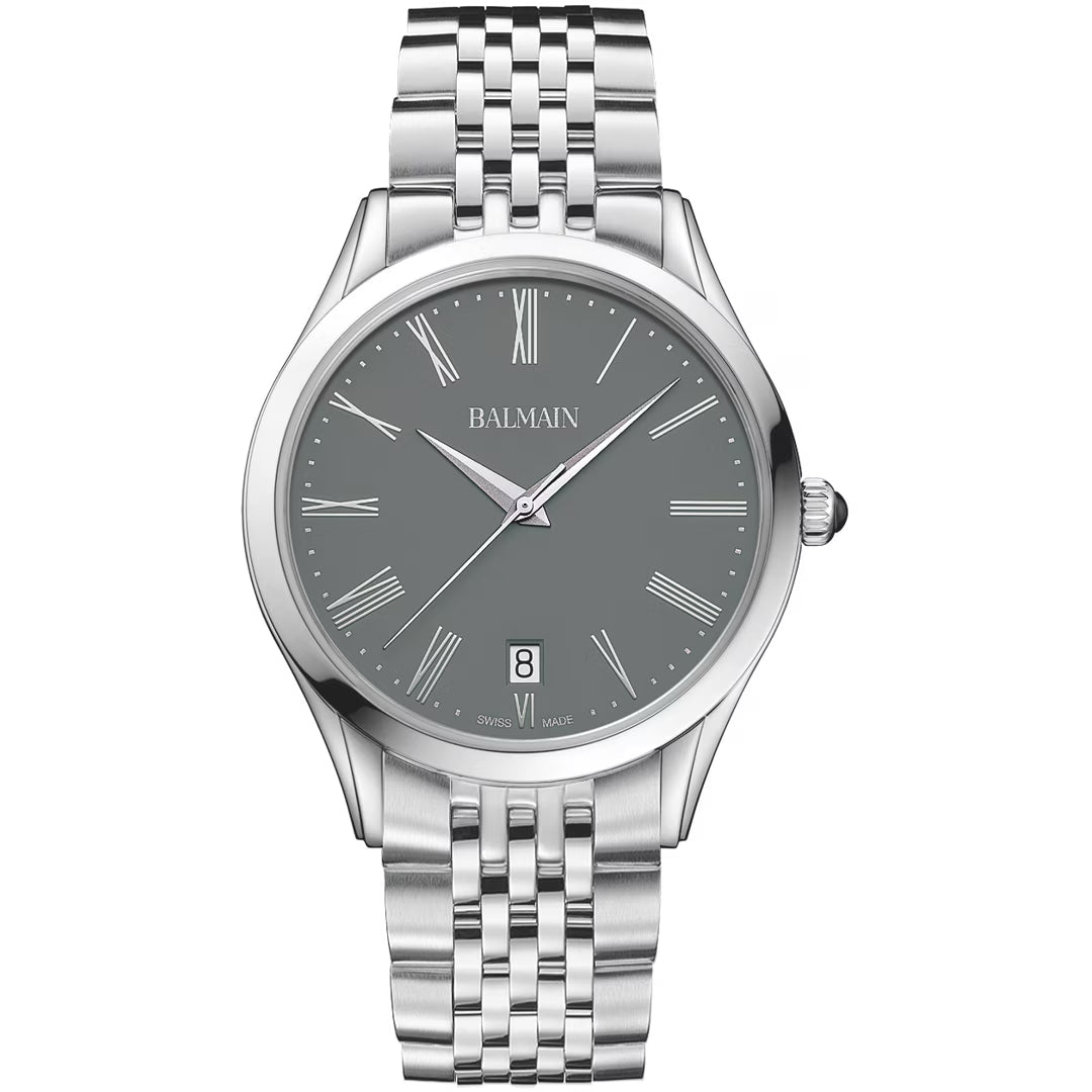 Balmain Classic R Gent 41mm Grau Silber – B4101.31.61