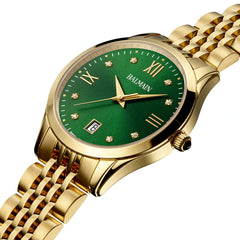 Balmain Classic R Lady 34mm Grün Gold Diamanten – B4310.31.75