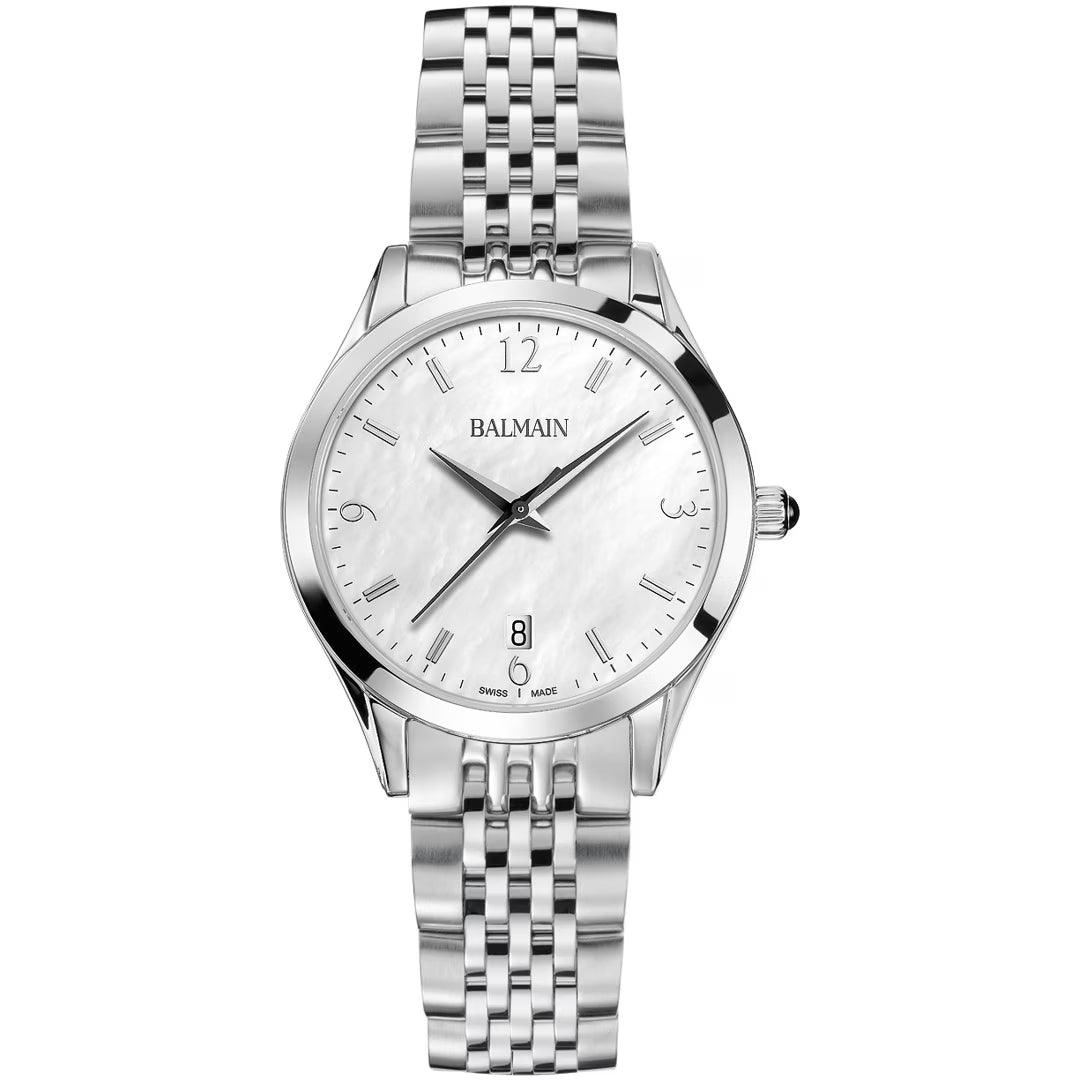 Balmain Classic R Lady 34mm Perlmutt Silber – B4311.31.84