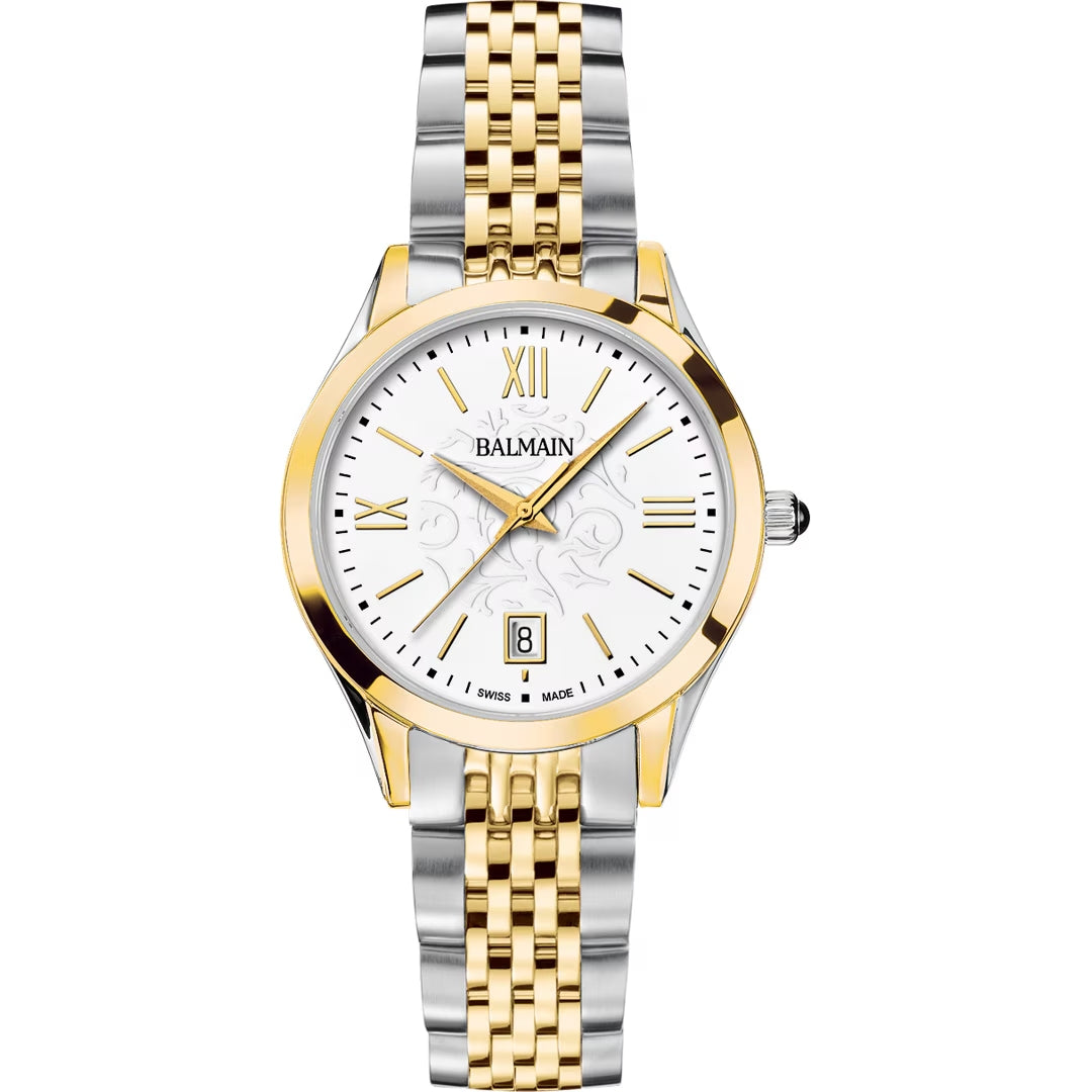Balmain Classic R Lady 34mm Weiss Bicolor – B4312.31.12