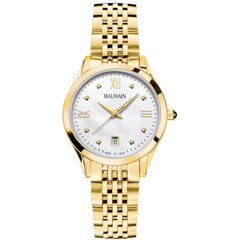 Balmain Classic R Lady Diamonds 34mm Perlmutt Gold – B4310.31.82