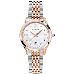 Balmain Classic R Lady Diamonds 34mm Perlmutt Silber – B4318.31.82