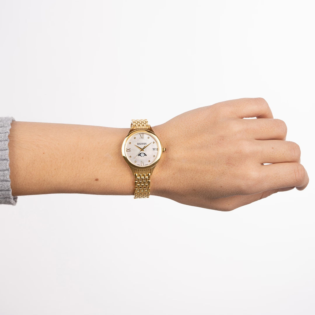 Balmain de Balmain Moon Phase Date Gold Diamanten – B4910.33.85