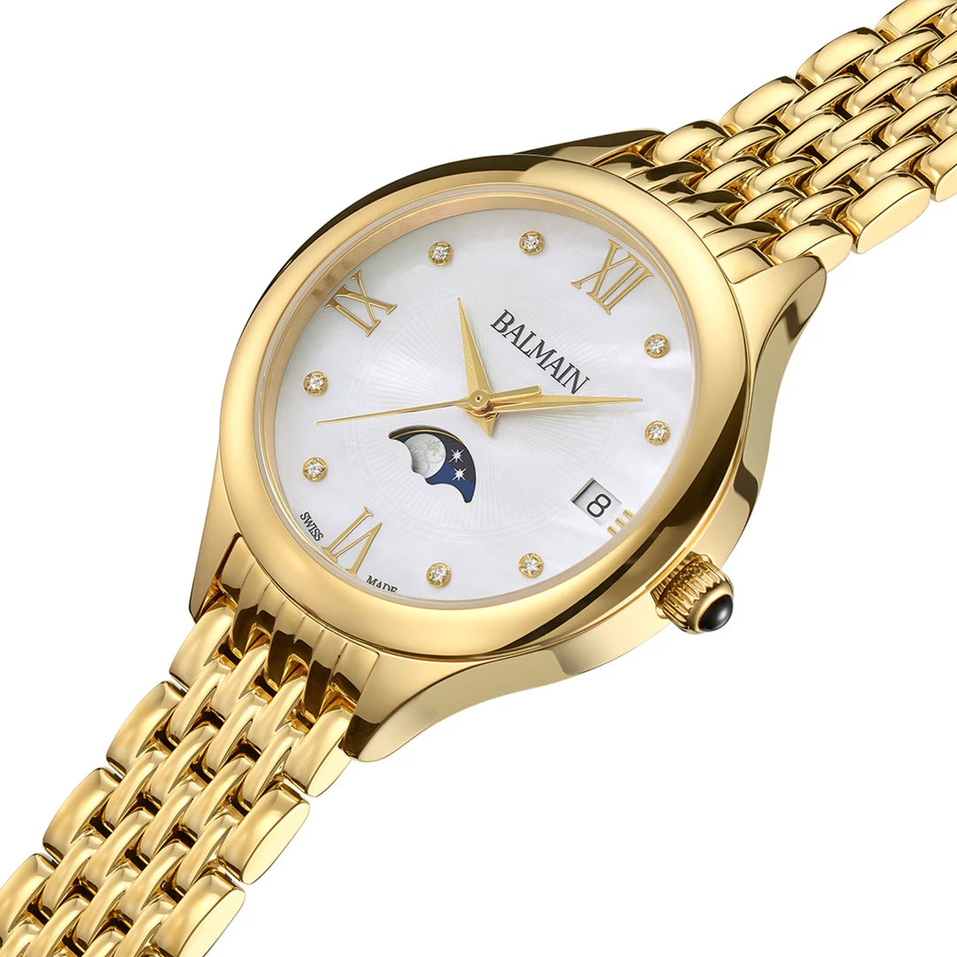 Balmain de Balmain Moon Phase Date Gold Diamanten – B4910.33.85