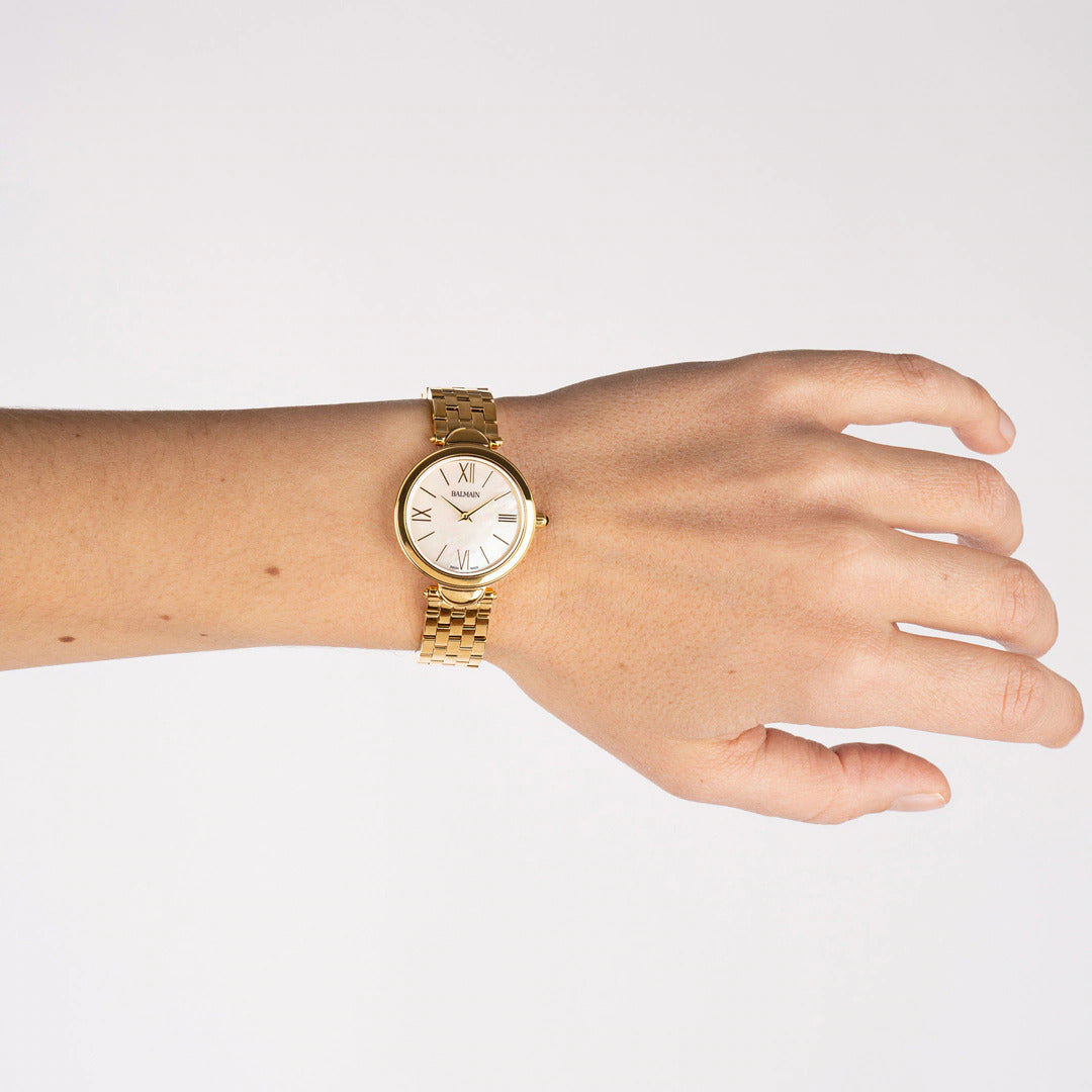 Balmain Haute Elegance Perlmutt Gold 29mm – B8150.33.82