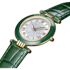 Balmain Haute Elegance Vintage 30mm Silber Grün Leder – B8133.92.12