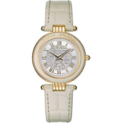 Balmain Haute Elegance Vintage Silber Beige Leder 30mm – B8135.51.12