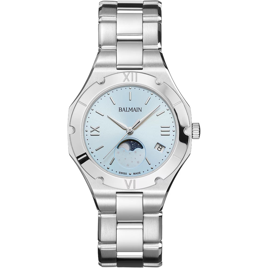 Balmain Moonphase Blau 33mm – B4591.33.92