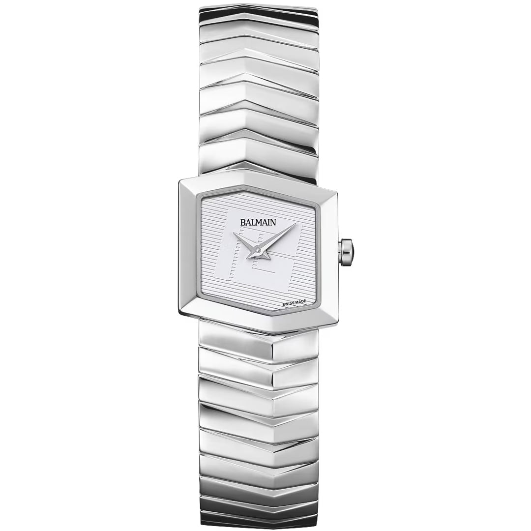 Balmain Taffetas Damenuhr Silber Eckig 23mm – B4651.33.28