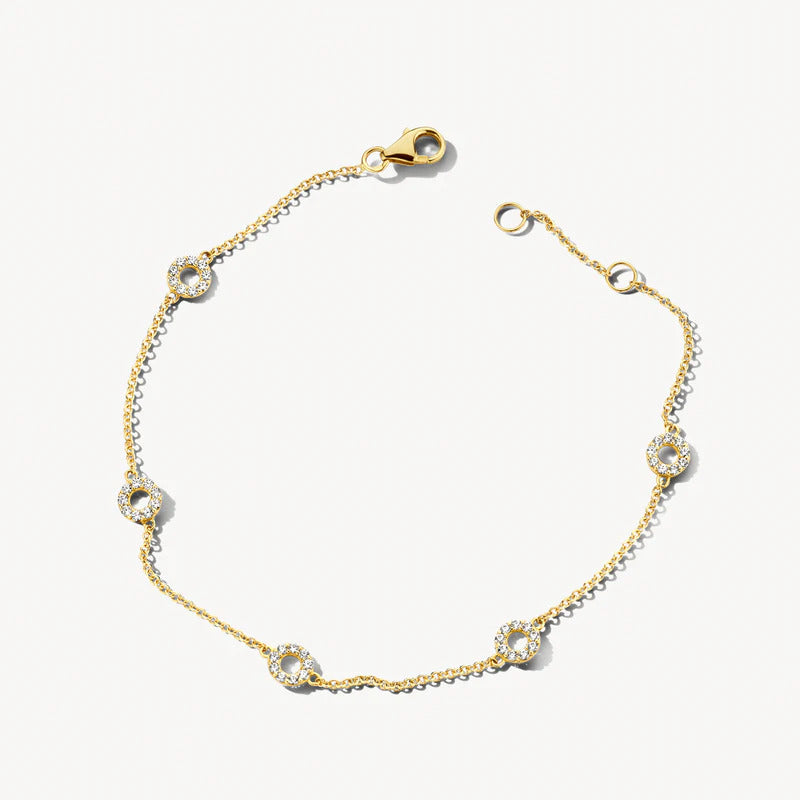 Blush Armband aus 14 Karat Gold mit Pavé-Zirkonia - 2200YZI