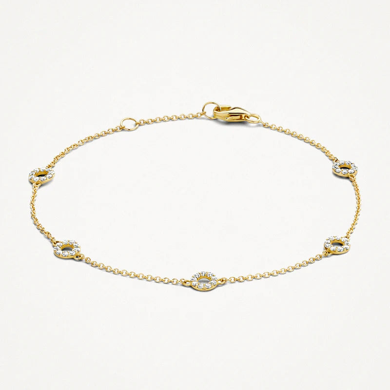 Blush Armband aus 14 Karat Gold mit Pavé-Zirkonia - 2200YZI