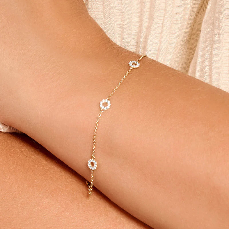 Blush Armband aus 14 Karat Gold mit Pavé-Zirkonia - 2200YZI