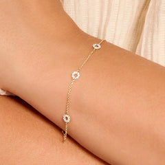 Blush Armband aus 14 Karat Gold mit Pavé-Zirkonia - 2200YZI