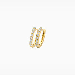 Blush Creolen aus 14 Karat Gold mit Labordiamanten 0.24 ct - LG7006Y