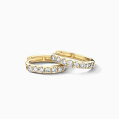 Blush Creolen aus 14 Karat Gold mit Labordiamanten 0.24 ct - LG7029Y