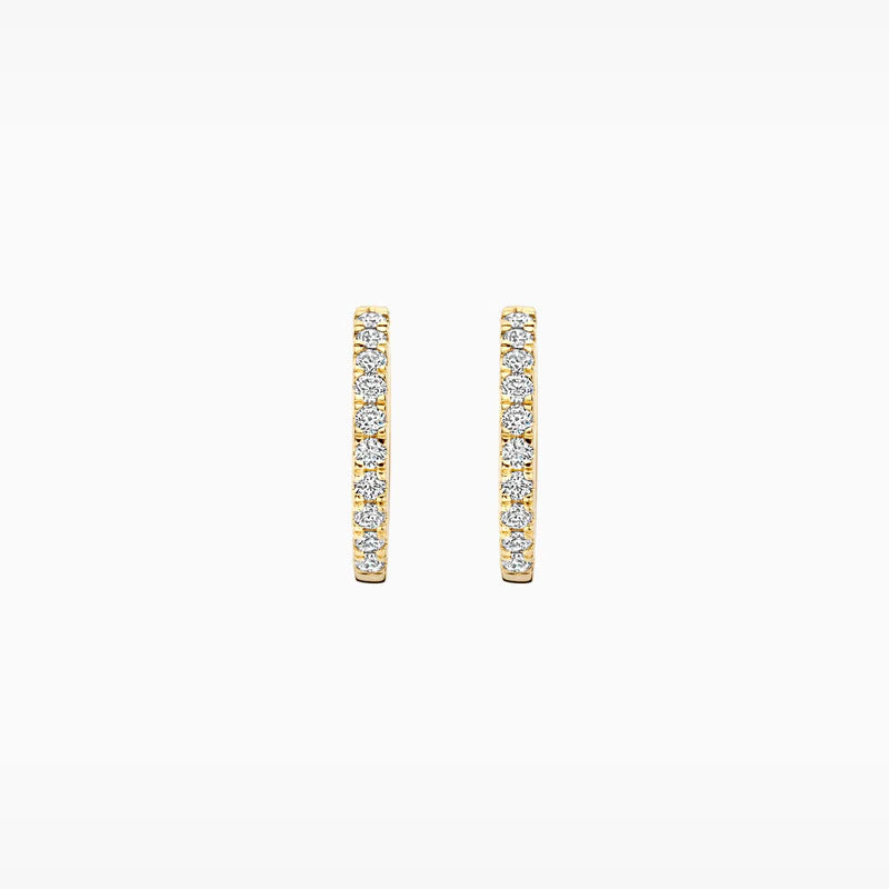 Blush Creolen aus 14 Karat Gold mit Labordiamanten 0.33 ct - LG7012Y
