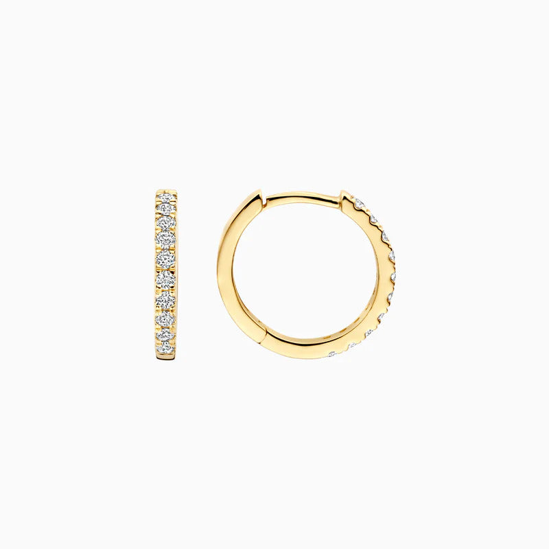 Blush Creolen aus 14 Karat Gold mit Labordiamanten 0.33 ct - LG7012Y
