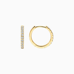 Blush Creolen aus 14 Karat Gold mit Labordiamanten 0.33 ct - LG7012Y