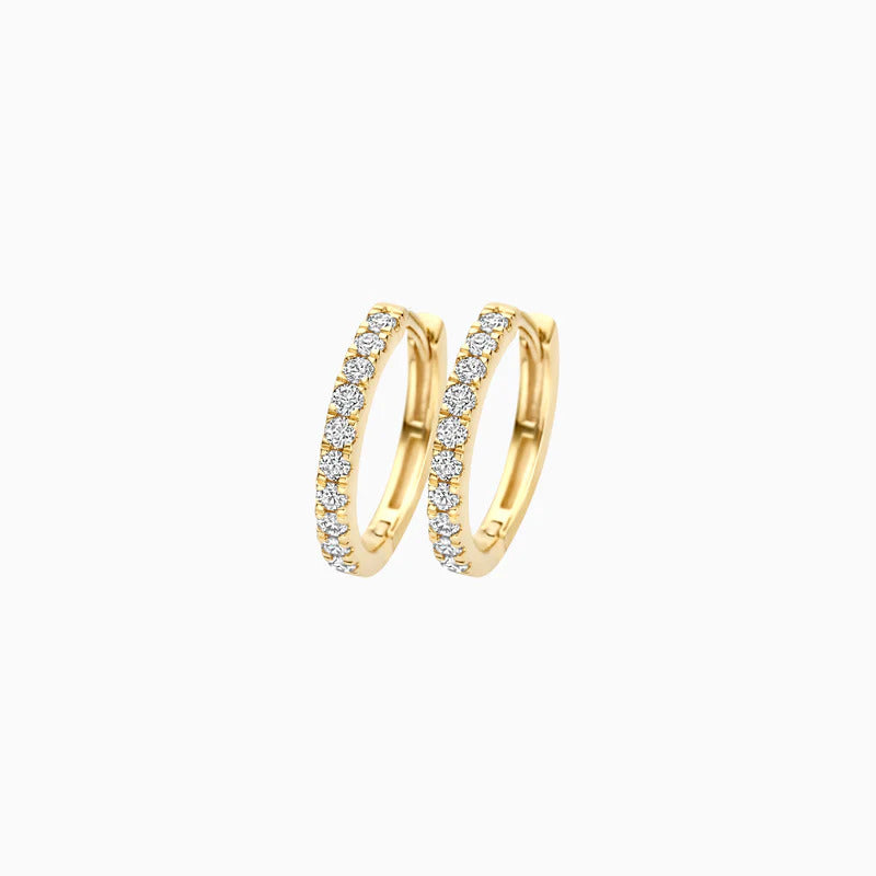 Blush Creolen aus 14 Karat Gold mit Labordiamanten 0.33 ct - LG7012Y