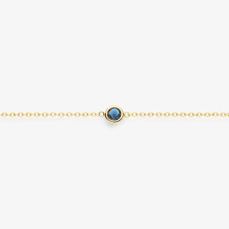 Blush Gliederarmband mit Sky Blue Topas aus 585er Gelbgold - 2268YTB