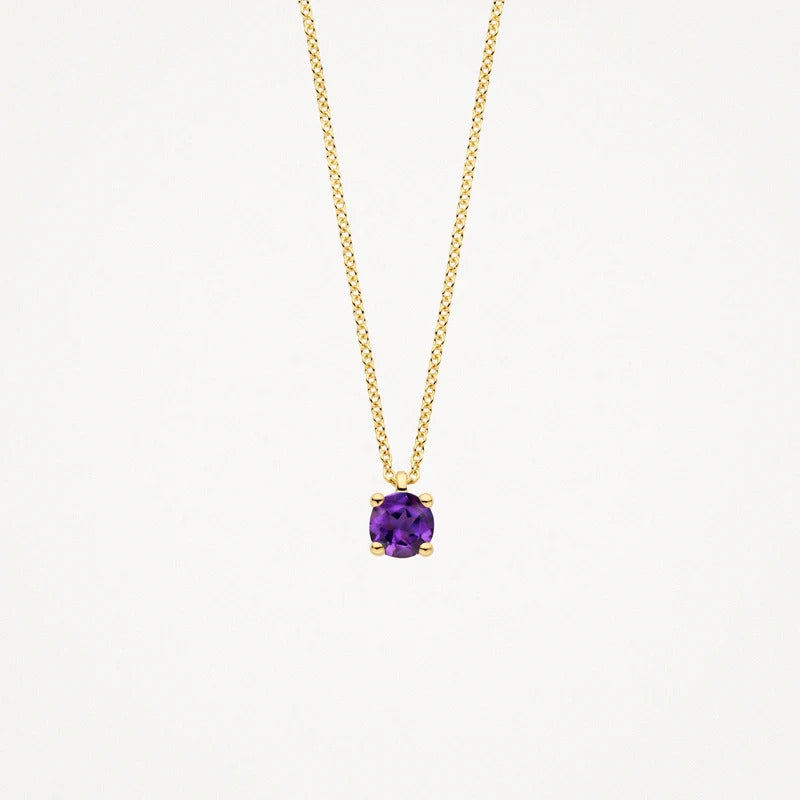 Blush Halskette aus 14 Karat Gold mit Amethyst - 3200YAM