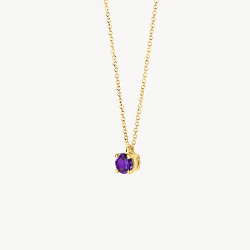 Blush Halskette aus 14 Karat Gold mit Amethyst - 3200YAM