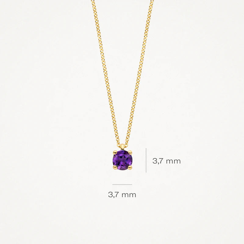 Blush Halskette aus 14 Karat Gold mit Amethyst - 3200YAM