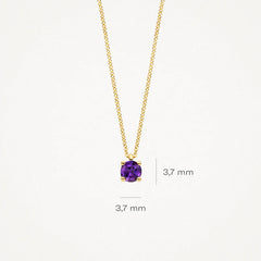 Blush Halskette aus 14 Karat Gold mit Amethyst - 3200YAM