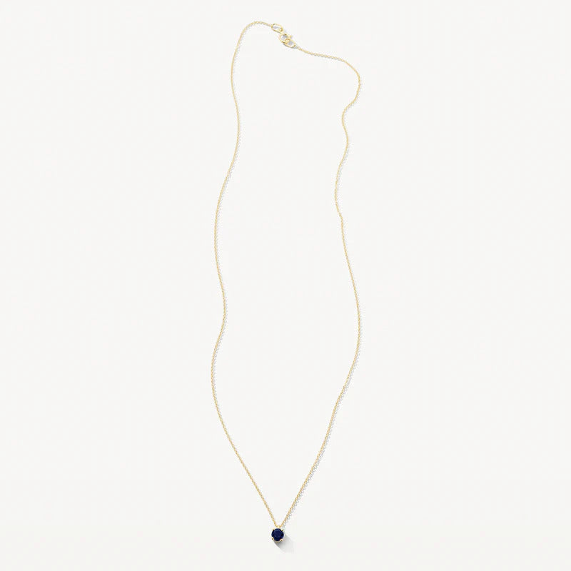 Blush Halskette aus 14 Karat Gold mit blauem Saphir - 3200YBS