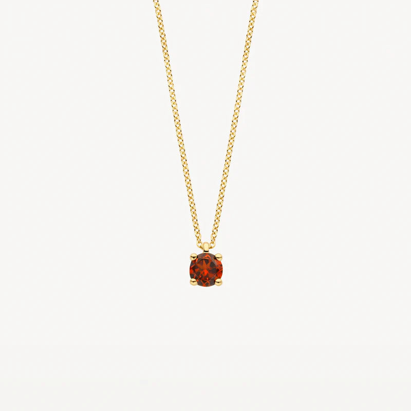 Blush Halskette aus 14 Karat Gold mit Granat - 3200YGA