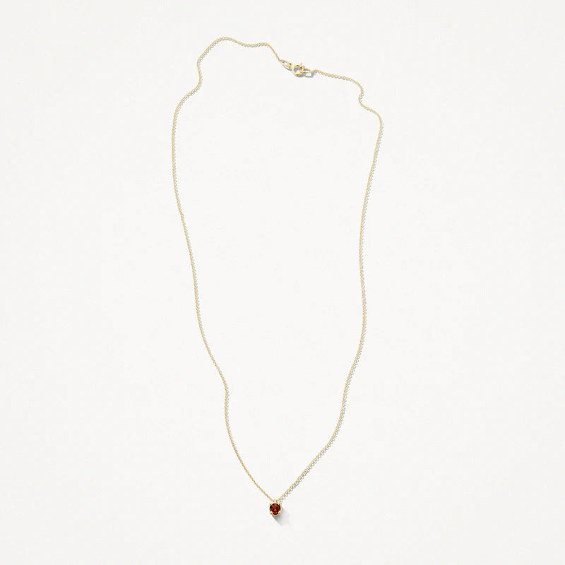 Blush Halskette aus 14 Karat Gold mit Granat - 3200YGA