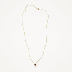Blush Halskette aus 14 Karat Gold mit Granat - 3200YGA