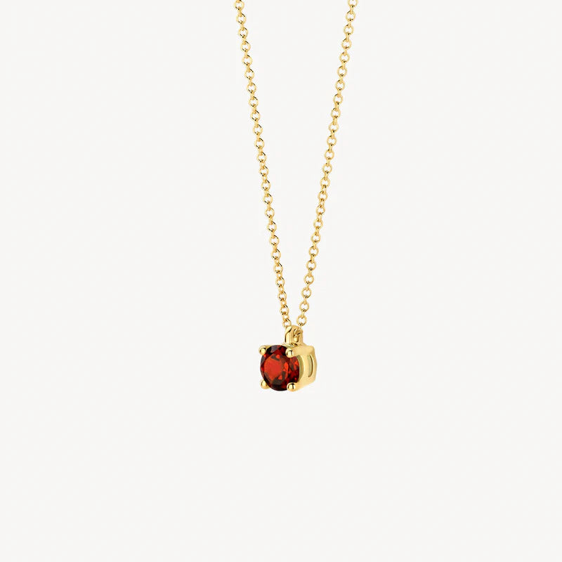 Blush Halskette aus 14 Karat Gold mit Granat - 3200YGA